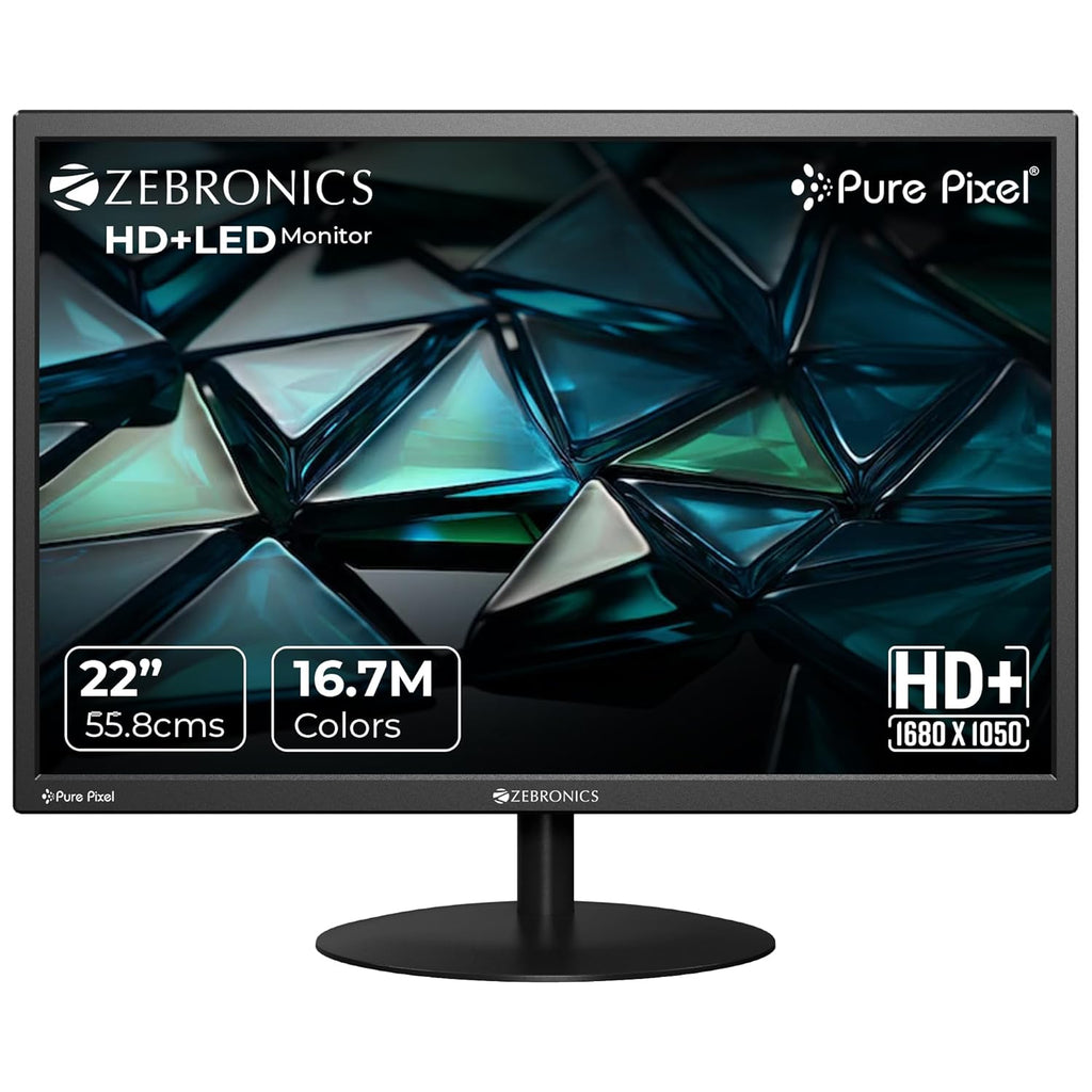 ZEBRONICS  22 Inch 1680×1050 Pixels 60Hz HD+LED