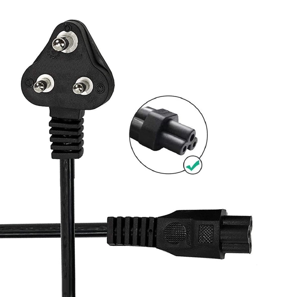 3 Pin Laptop Power Cable Universal Replacement for Laptop Charger Adapter Power Cord for Laptop - 1.5M, Black @ 149