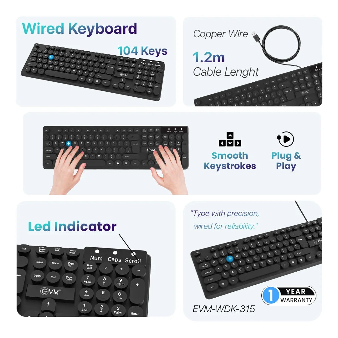 Wired Keyboard EVM @199