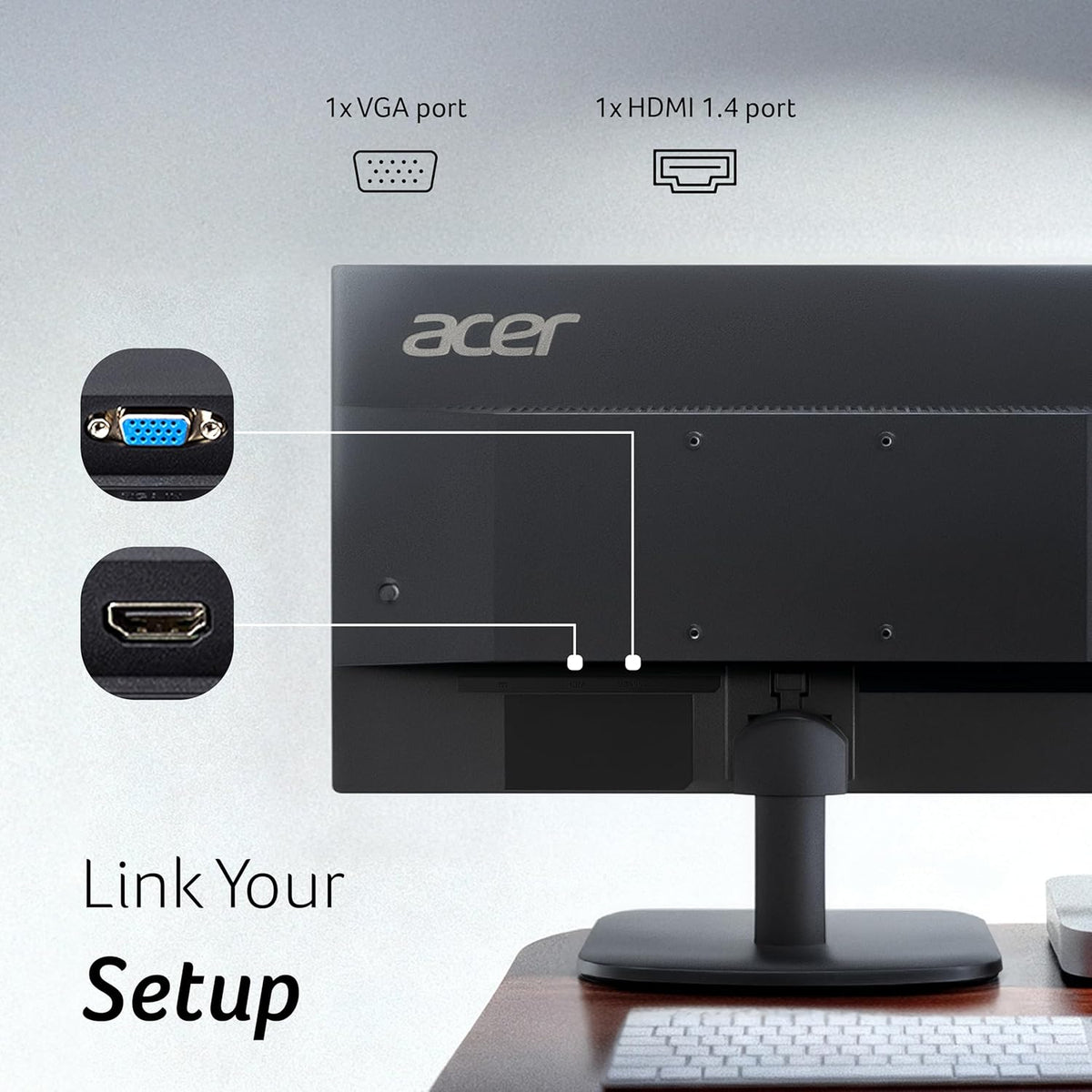 Acer EK220Q J0 21.5 Inch Full HD VA Panel Monitor
