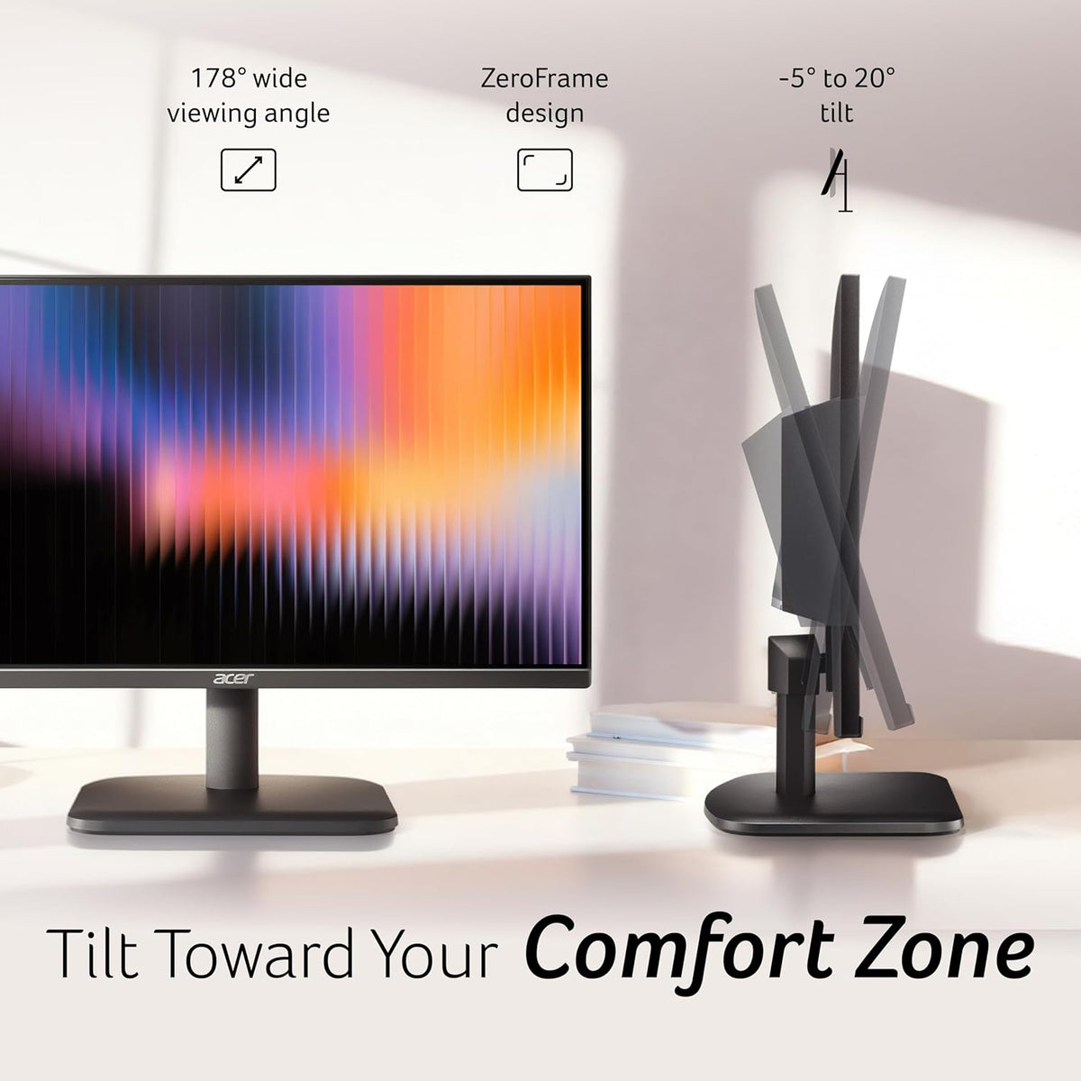 Acer EK220Q J0 21.5 Inch Full HD VA Panel Monitor