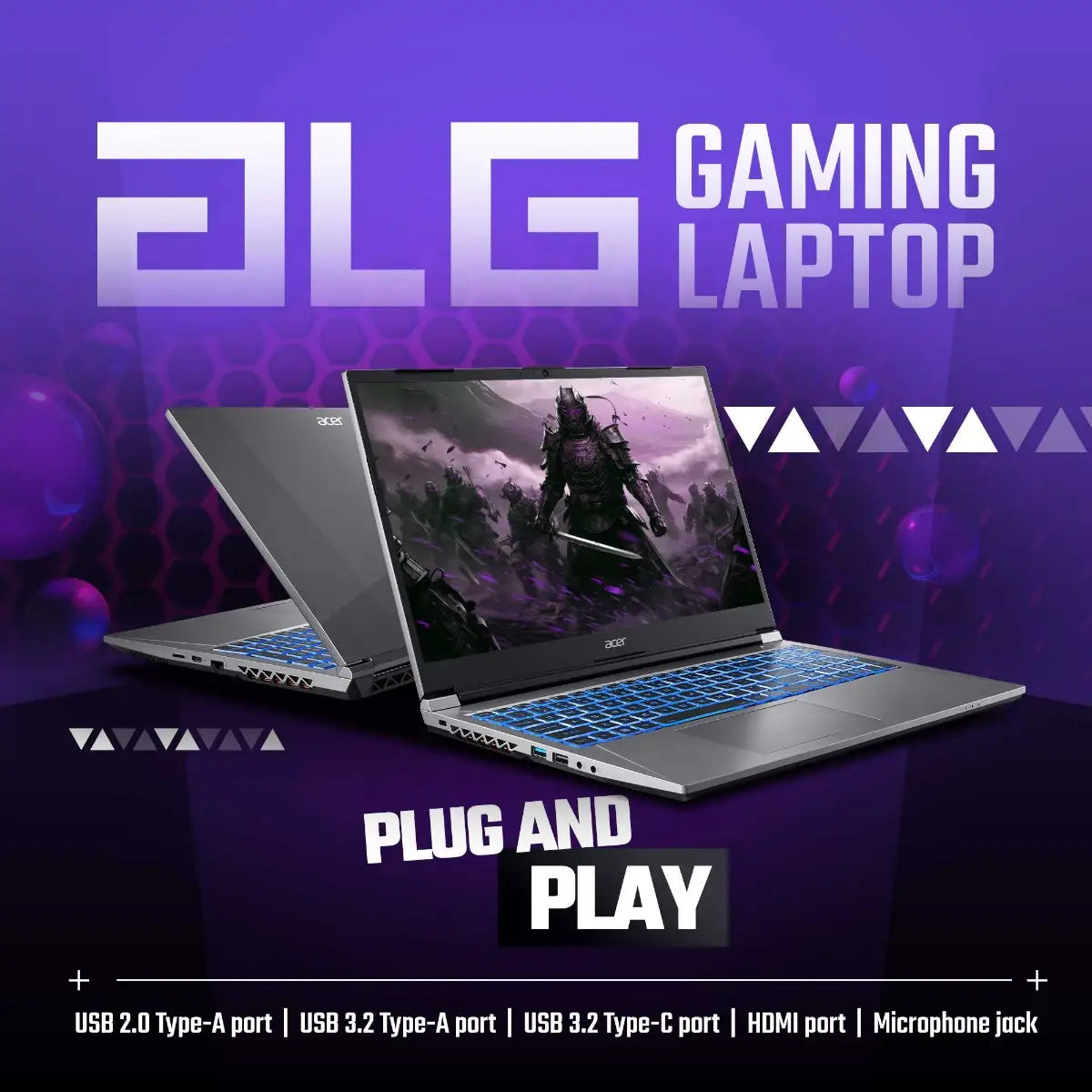 Acer Gaming i7-13620H RTX 3050- 6GB, 16GB , 512GB , 15.6"144Hz, Windows 11